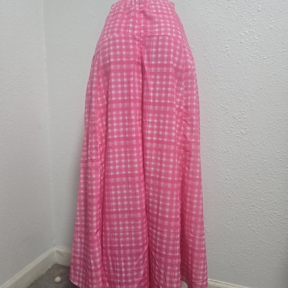Pink Plaid Women's Skirt - Picture 5 of 5